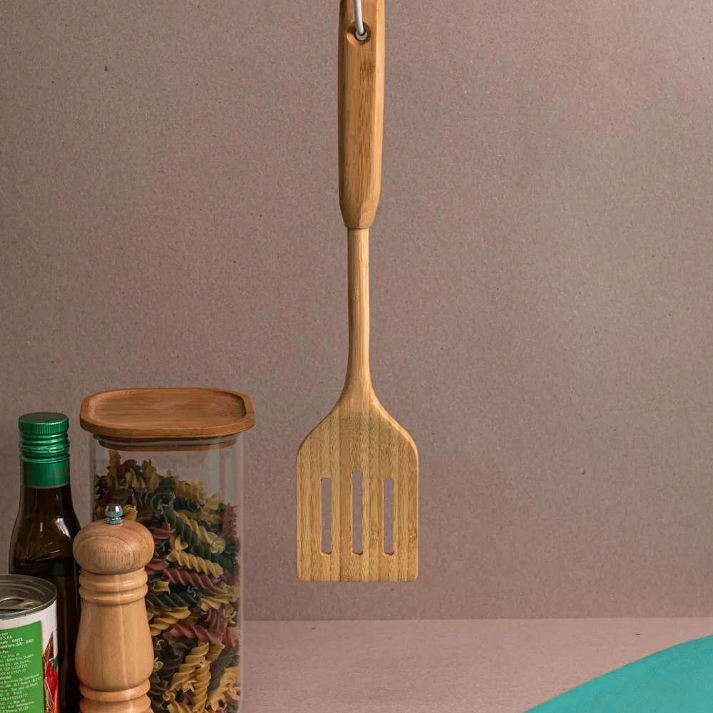 Espátula Vazada de Bambu Oikos 35 Cm Espátula Vazada de Bambu Oikos 35 Cm