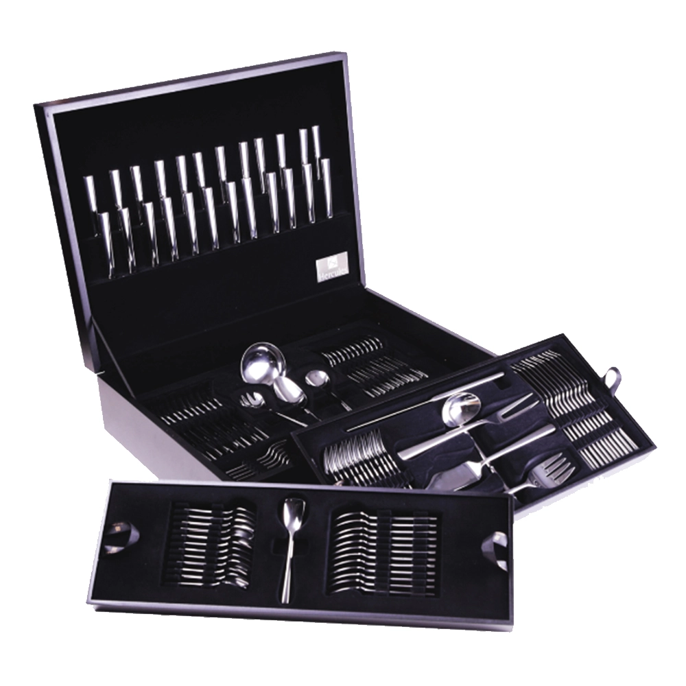 Faqueiro Hercules Mykonos Aço Inox - 130 Peças