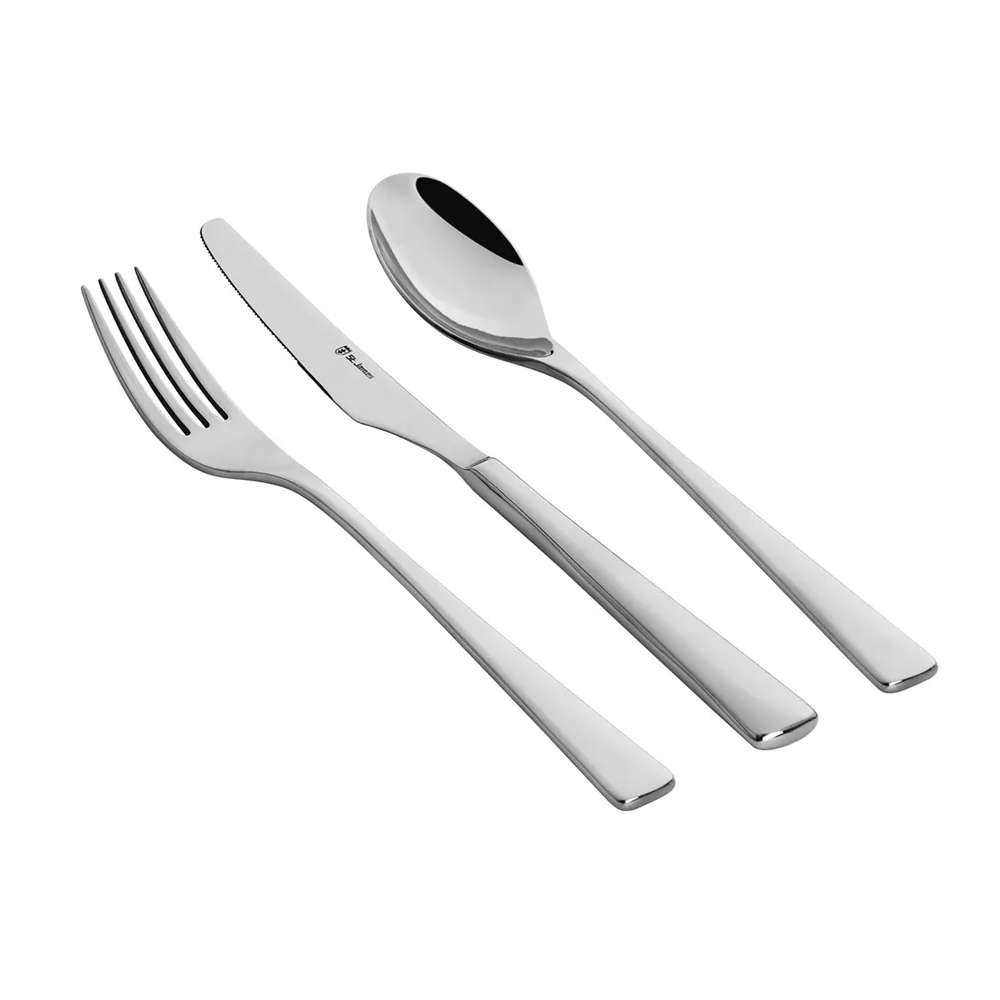 Faqueiro St James New Silhouette Aco Inox 101 Pecas Faqueiro St James New Silhouette Aco Inox 101 Pecas