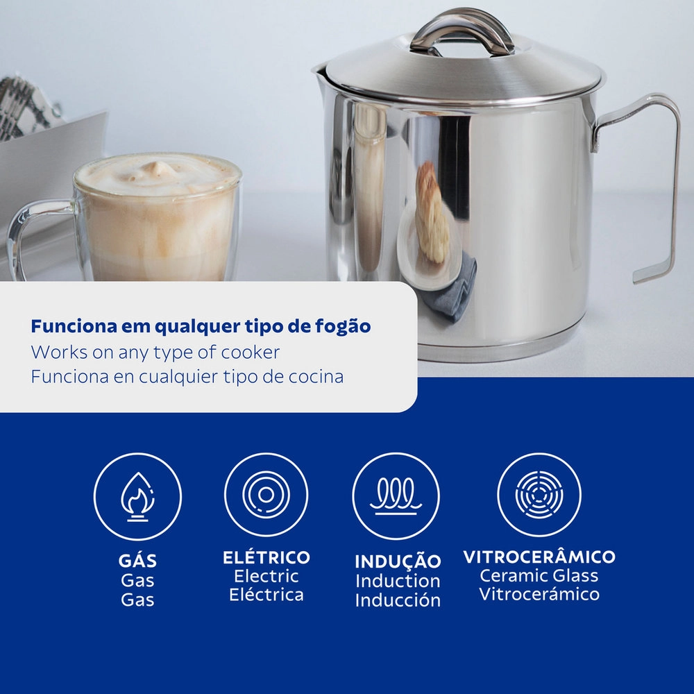 Fervedor Com Tampa Tramontina Solar 2 Litros Fervedor Com Tampa Tramontina Solar 2 Litros