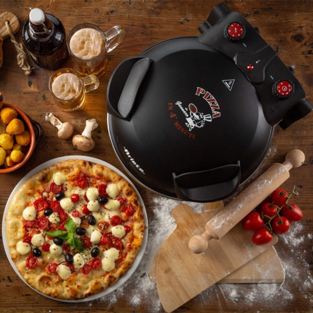Forno de Pizza Elétrico Com Pedra Refratária Ariete 917 Forno de Pizza Elétrico Com Pedra Refratária Ariete 917