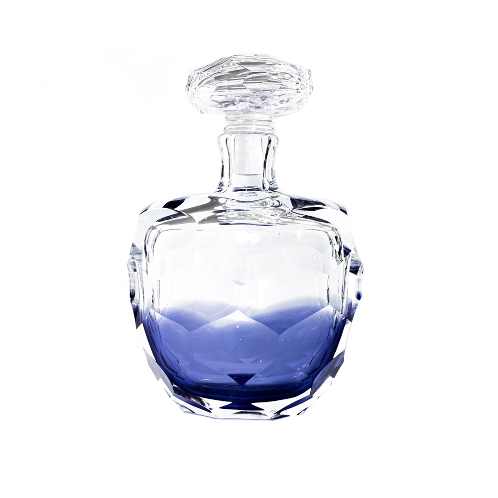 Garrafa Cristais Di Murano Lapidada Sem Ouro 14 X 12 X 32 Cm Garrafa Cristais Di Murano Lapidada Sem Ouro 14 X 12 X 32 Cm