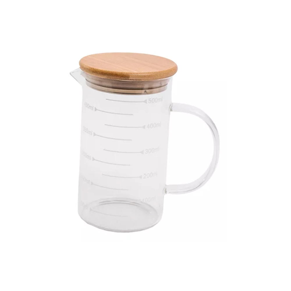 Jarra Com Medida e Tampa Oikos Bambu 500 Ml Jarra Com Medida e Tampa Oikos Bambu 500 Ml