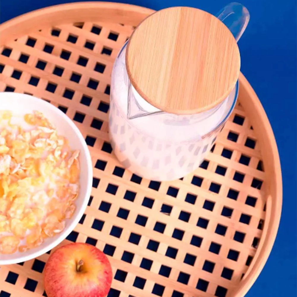 Jarra Com Tampa Oikos Bambu 1,2 Litros