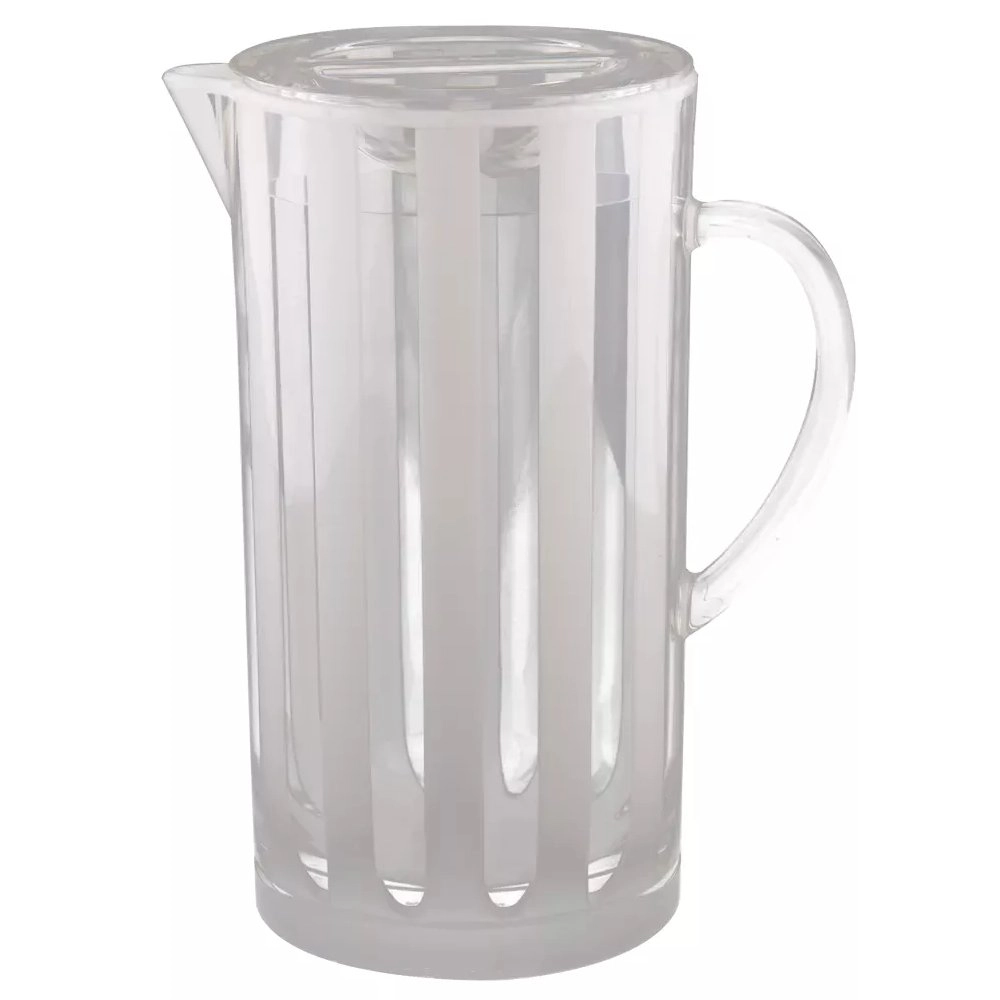 Jarra Stripes de Acrilico Branco Jarra Stripes de Acrilico Branco