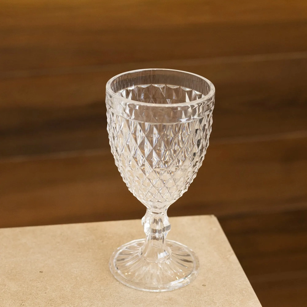 Jg C/6 Tacas P/agua Bico de Abacaxi Transp. 325ml Jg C/6 Tacas P/agua Bico de Abacaxi Transp. 325ml