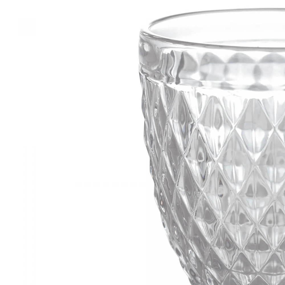 Jg C/6 Tacas P/agua Bico de Abacaxi Transp. 325ml Jg C/6 Tacas P/agua Bico de Abacaxi Transp. 325ml