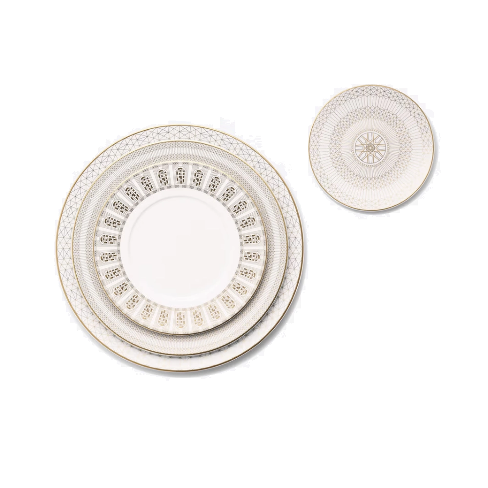 Jg Pratos Sobremesa Dourado Arcadia Jg Pratos Sobremesa Dourado Arcadia