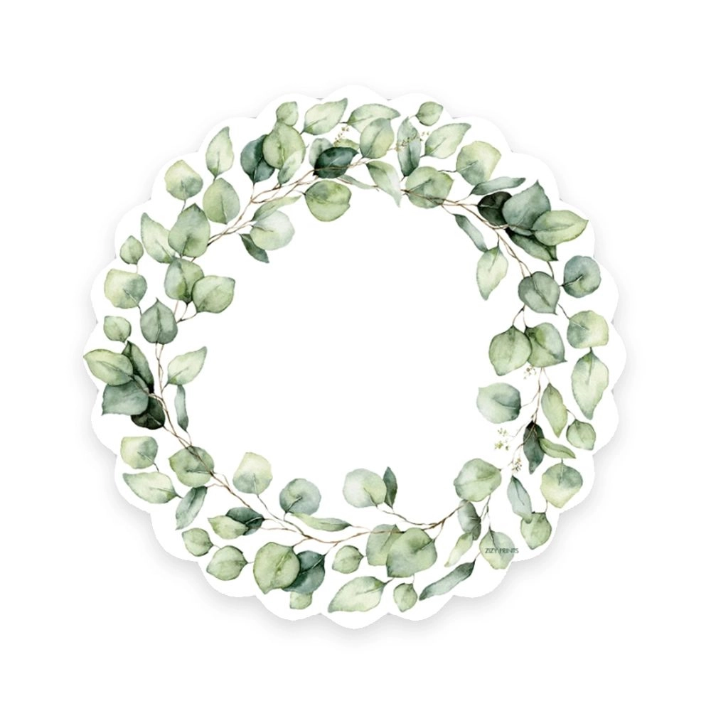 Jogo C/ 12 Lugares Americanos Folhas Verdes - Zizy Prints Jogo C/ 12 Lugares Americanos Folhas Verdes - Zizy Prints