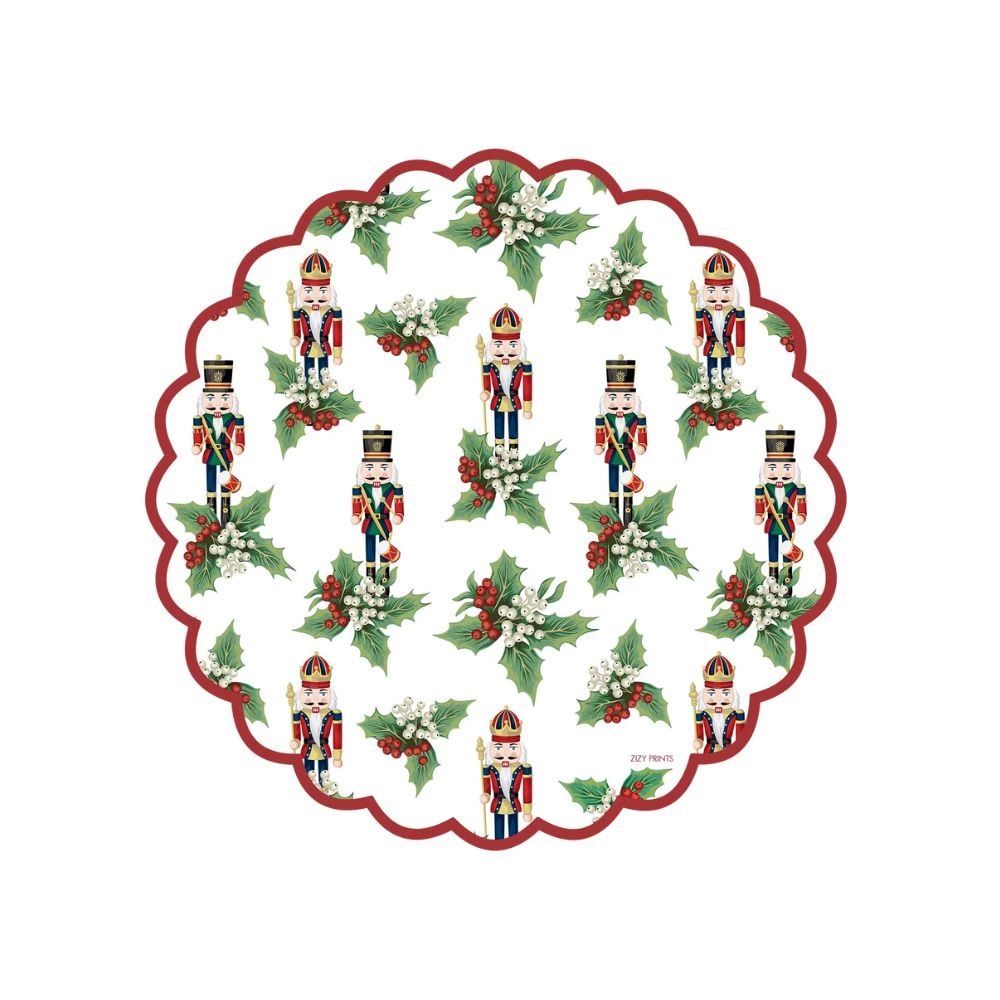 Jogo C/ 12 Lugares Americanos Nutcracker Redondo Jogo C/ 12 Lugares Americanos Nutcracker Redondo