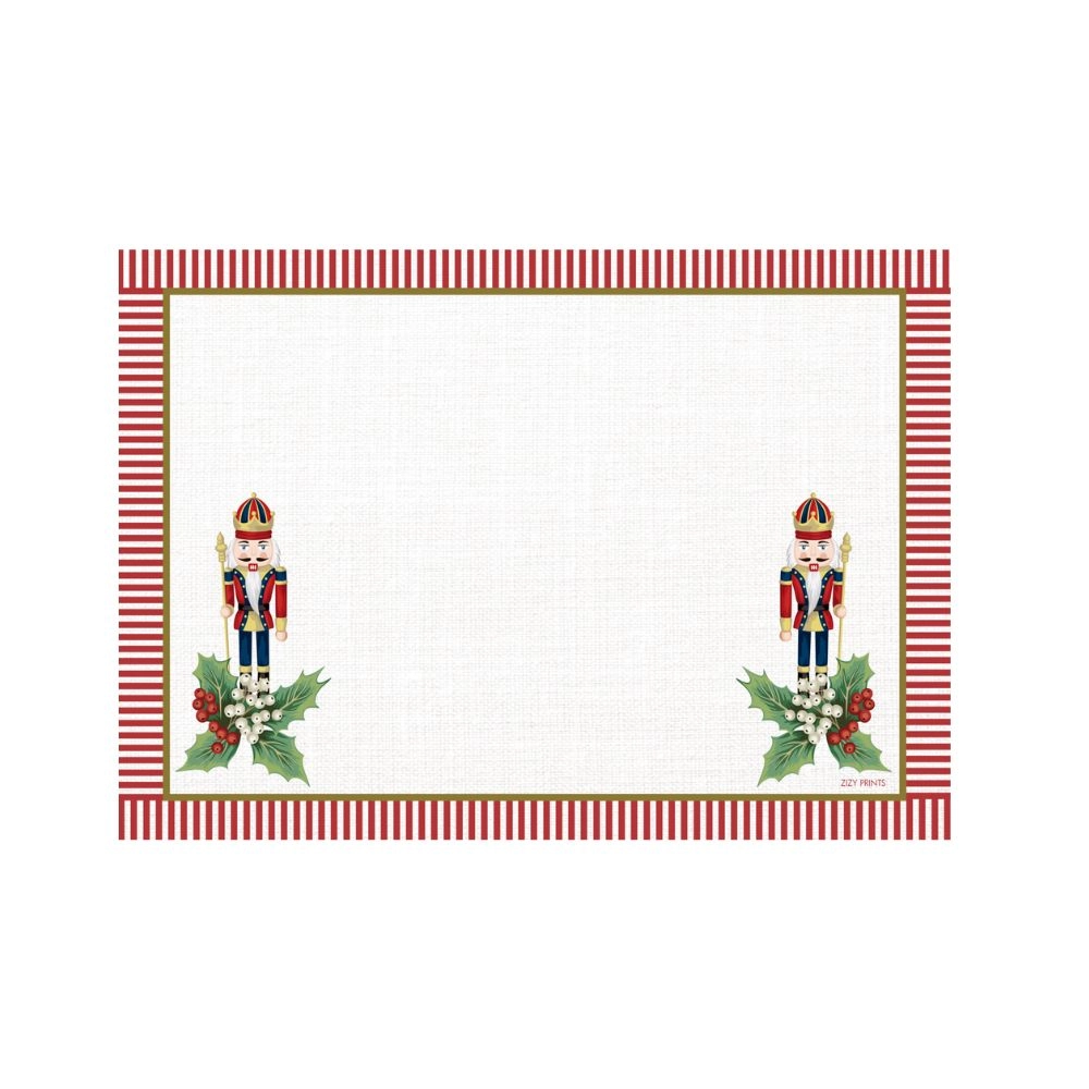 Jogo C/ 12 Lugares Americanos Nutcrackers - Zizy Prints Jogo C/ 12 Lugares Americanos Nutcrackers - Zizy Prints