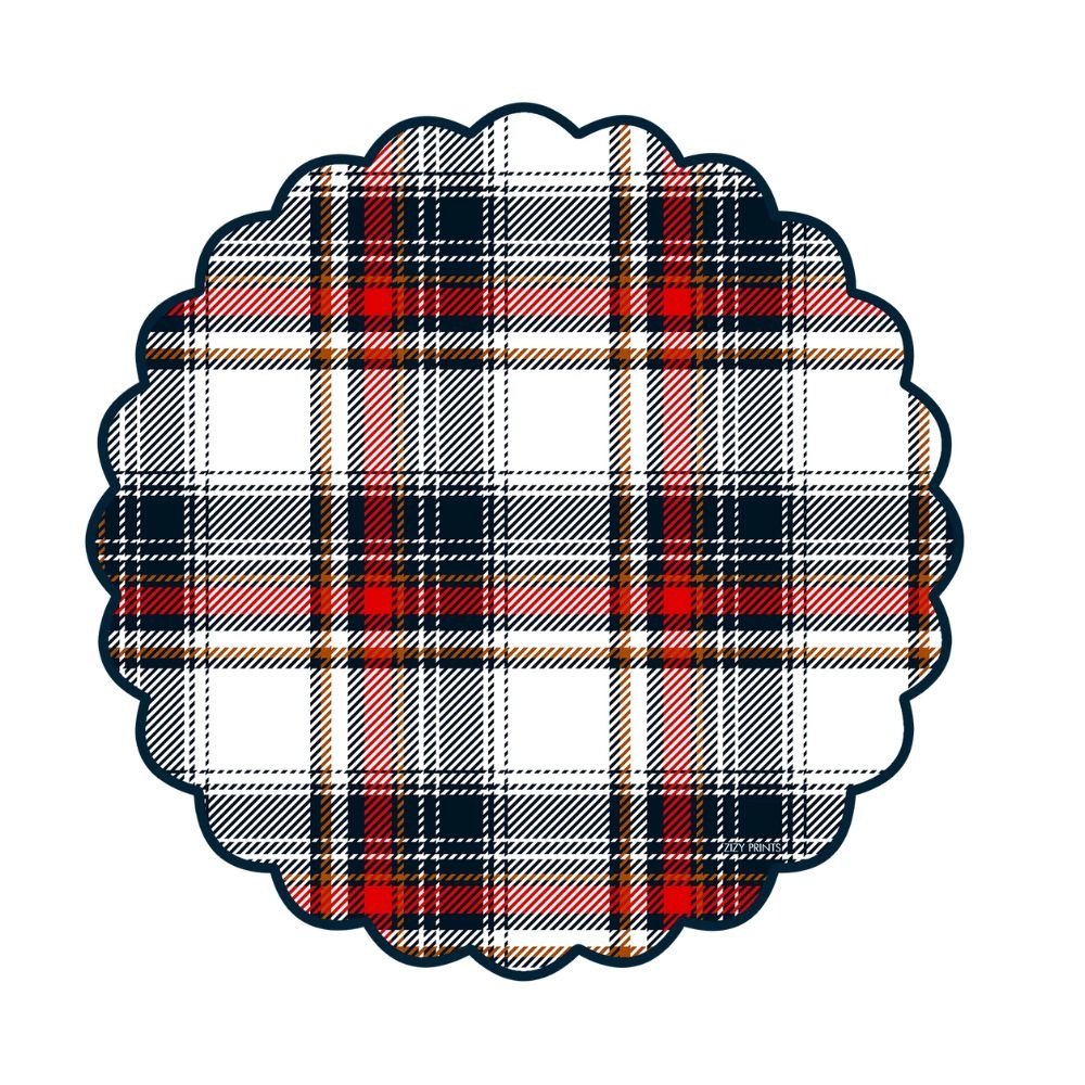 Jogo C/ 12 Lugares Americanos Redondo Scott - Zizy Prints