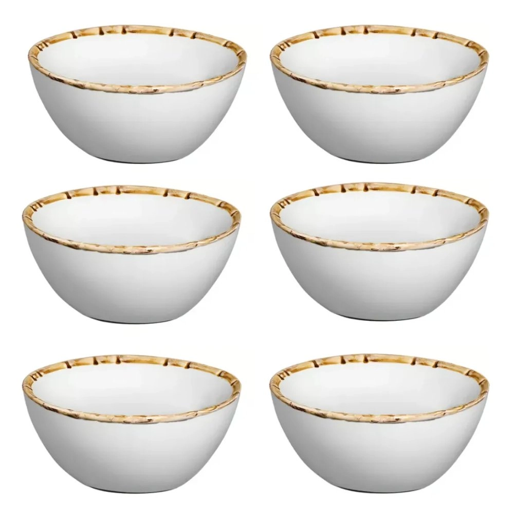 Jogo de Bowls Bambu Scalla - 6 Pecas Jogo de Bowls Bambu Scalla - 6 Pecas