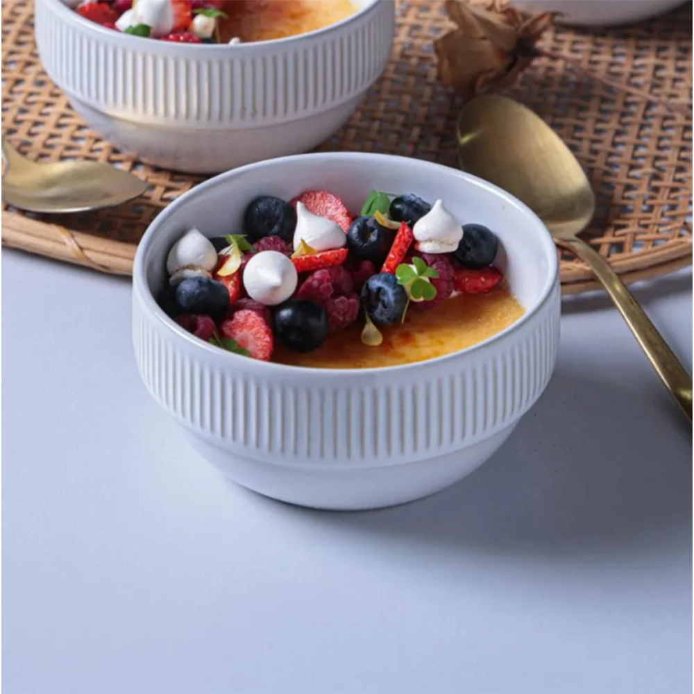 Jogo de Bowls Empilhavel Porto Brasil Linhas New White 330 Ml