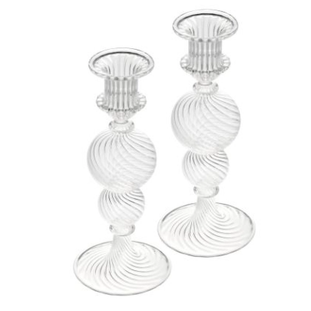 Jogo de Castiçais Christofle Tourbillon 2 Peças