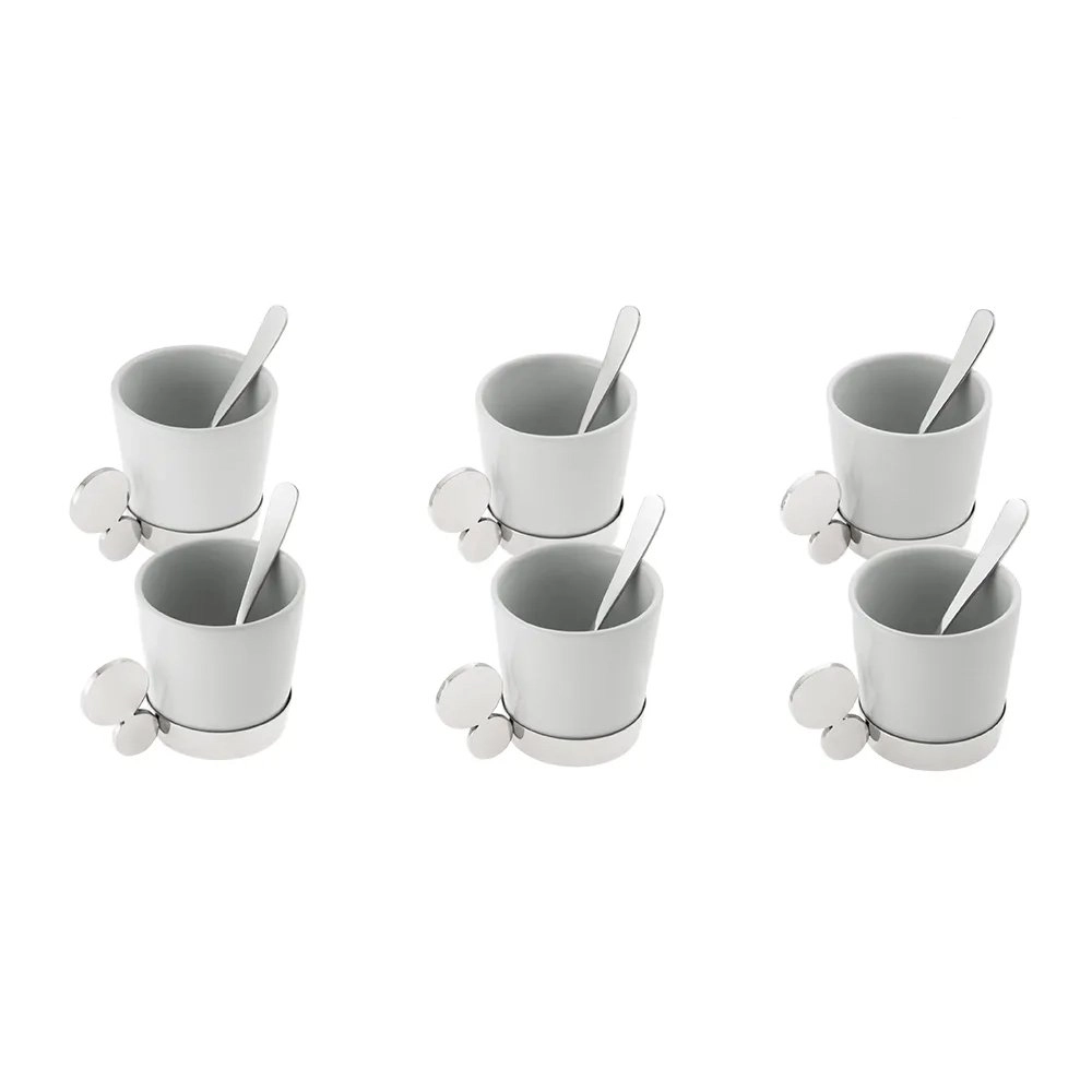 Jogo de Colheres de Cafe Riva Novara Aco Inox