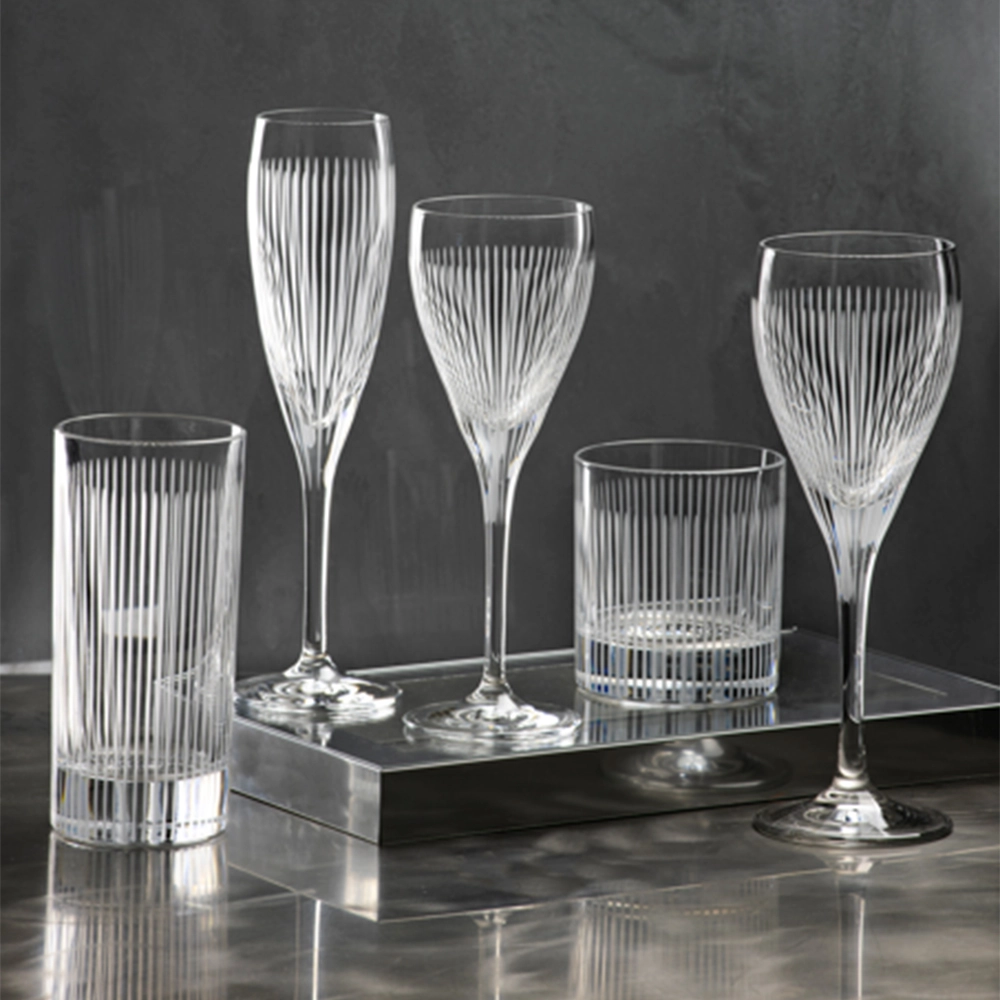 Jogo de Copos Long Drink Rcr Cristalleria Italiana Leonardo 360 Ml - 2 Peças