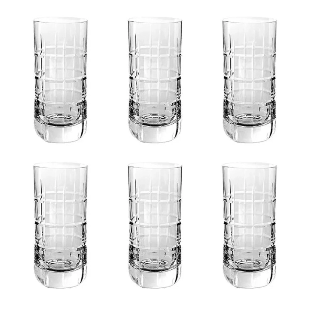 Jogo de Copos Long Drink Strauss Several Lapidacao 088 Jogo de Copos Long Drink Strauss Several Lapidacao 088