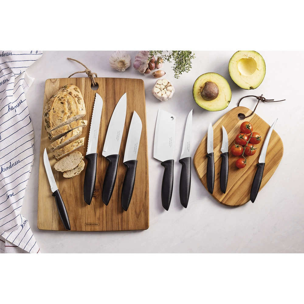 Jogo de Facas Tramontina Plenus Preto - 9 Pecas