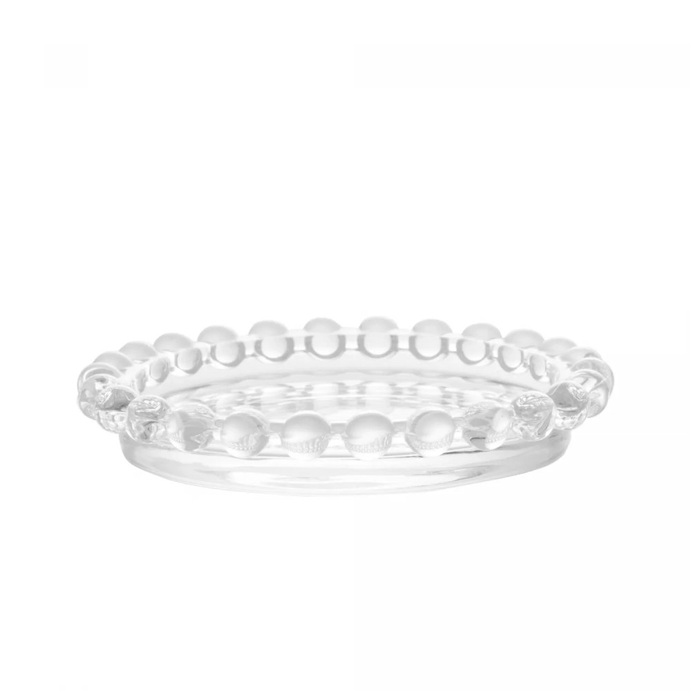 Jogo de Mini Pratos Wolff Pearl Transparente 10 Cm - 4 Pecas Jogo de Mini Pratos Wolff Pearl Transparente 10 Cm - 4 Pecas