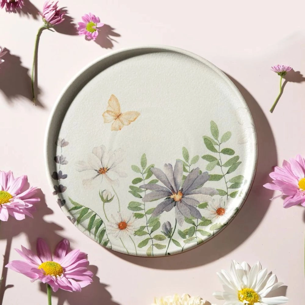 Jogo de Prato Sobremesa Porto Brasil Basic Bloom - 6 Pecas Jogo de Prato Sobremesa Porto Brasil Basic Bloom - 6 Pecas