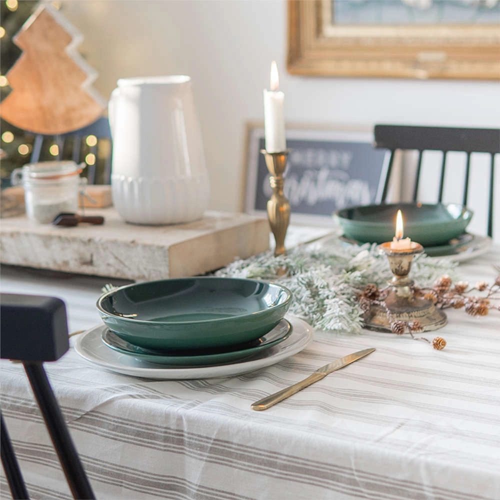 Jogo de Pratos Fundos Le Creuset 22 Cm 4 Pecas Jogo de Pratos Fundos Le Creuset 22 Cm 4 Pecas