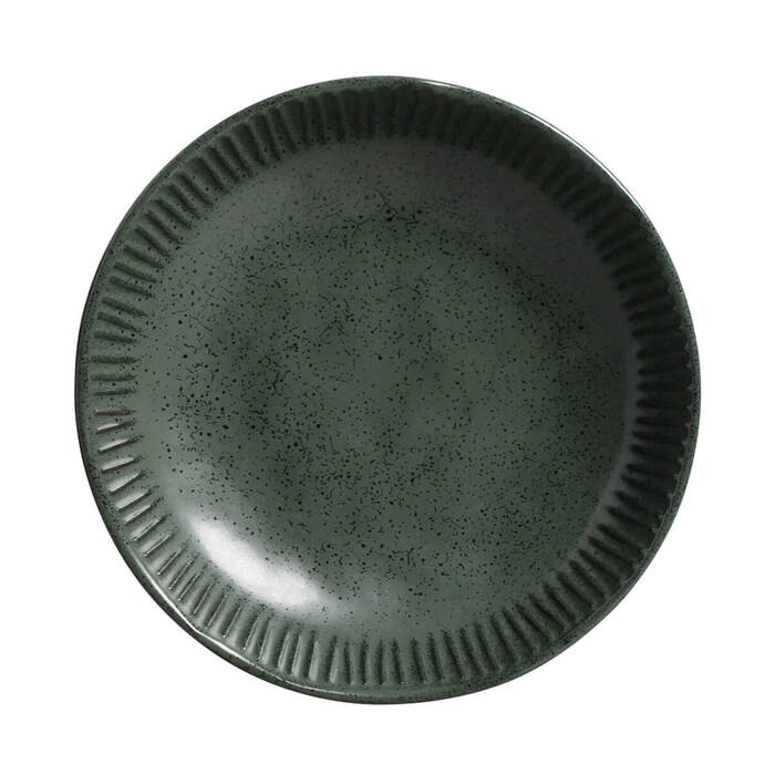 Jogo de Pratos Fundos Porto Brasil Linhas Greenery 22,5 Cm - 6 Peças