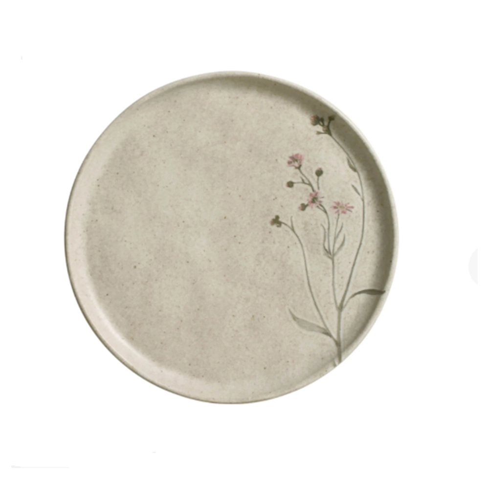 Jogo de Pratos Para Sobremesa Porto Brasil Bio Stoneware Campestre 21,5 Cm - 6 Peças