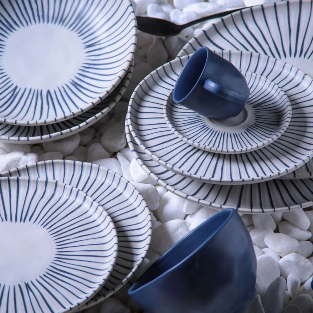 Jogo de Pratos Para Sobremesa Porto Brasil Stoneware Elemento 21,5 Cm - 6 Peças