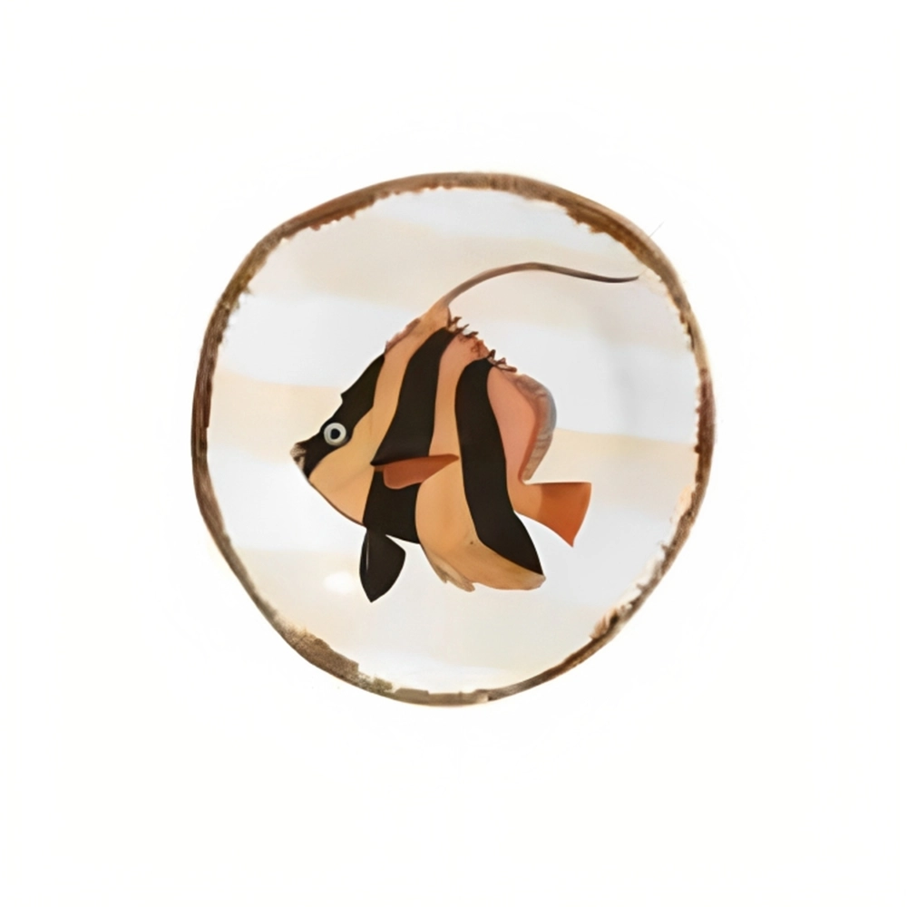 Jogo de Pratos Para Sobremesa Scalla Fish Stripes Digital 20 Cm - 6 Peças Jogo de Pratos Para Sobremesa Scalla Fish Stripes Digital 20 Cm - 6 Peças