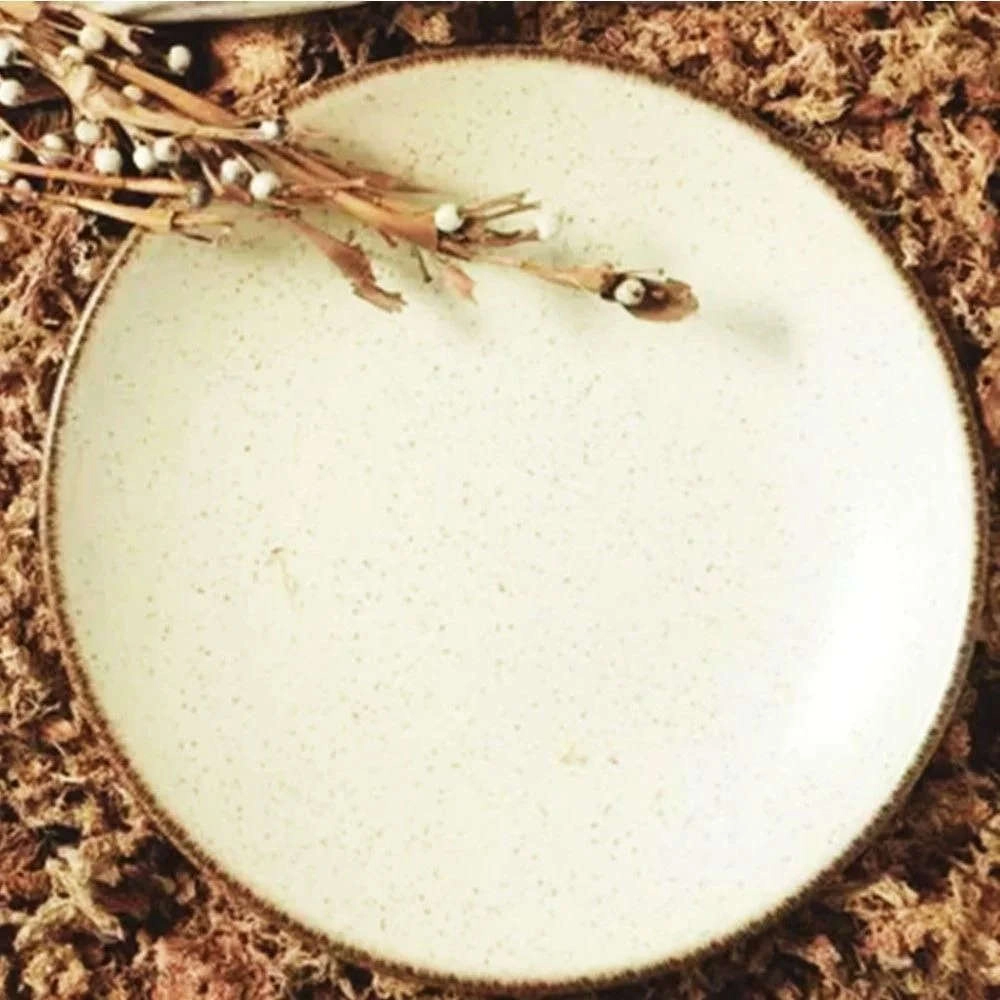 Jogo de Pratos Rasos Coup Vanilla Ceramica Alleanza Jogo de Pratos Rasos Coup Vanilla Ceramica Alleanza