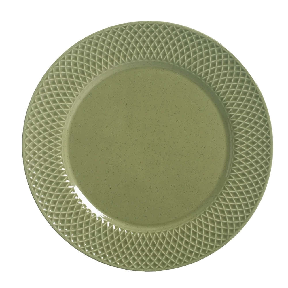 Jogo de Pratos Rasos Verde Esmeralda Ceramica Alleanza Jogo de Pratos Rasos Verde Esmeralda Ceramica Alleanza