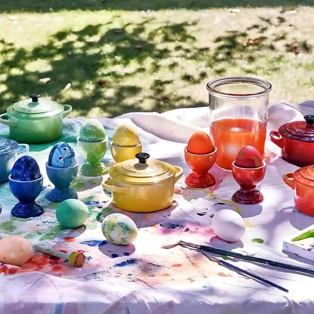 Jogo de Suportes Para Ovo Le Creuset Gift Collection 5,3 Cm 6 Pecas Jogo de Suportes Para Ovo Le Creuset Gift Collection 5,3 Cm 6 Pecas