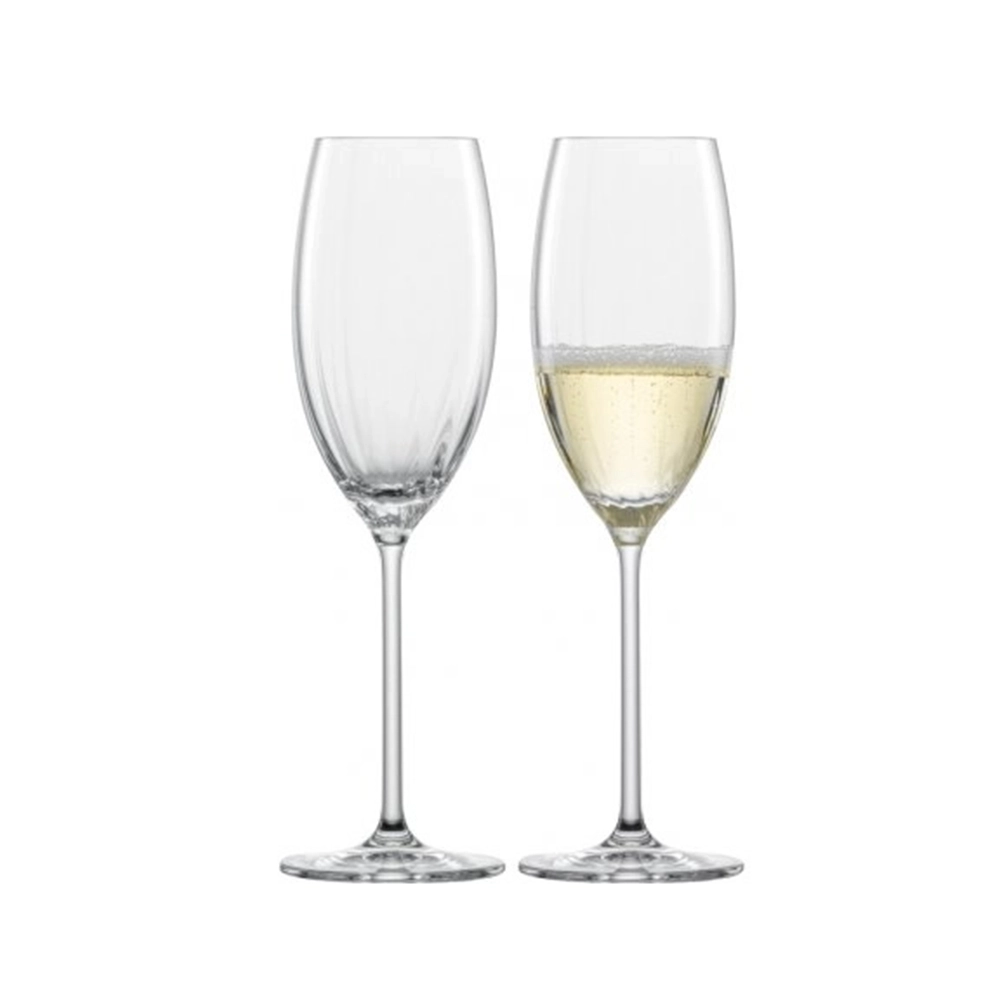 Jogo de Taças Para Champanhe Zwiesel Glass Prizma 288 Ml - 2 Peças