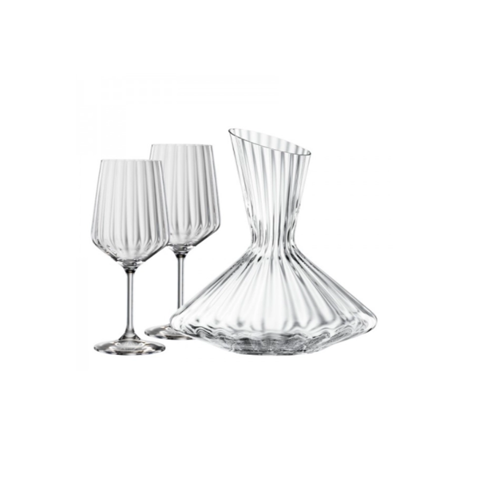 Jogo de Tacas e Decanter Para Vinho Spiegelau Lifestyle Jogo de Tacas e Decanter Para Vinho Spiegelau Lifestyle