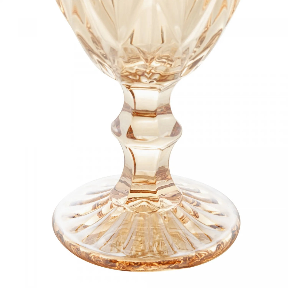 Jogo de Tacas Para Agua Lyor Diamond Metalizada Ambar 325 Ml - 6 Pecas Jogo de Tacas Para Agua Lyor Diamond Metalizada Ambar 325 Ml - 6 Pecas