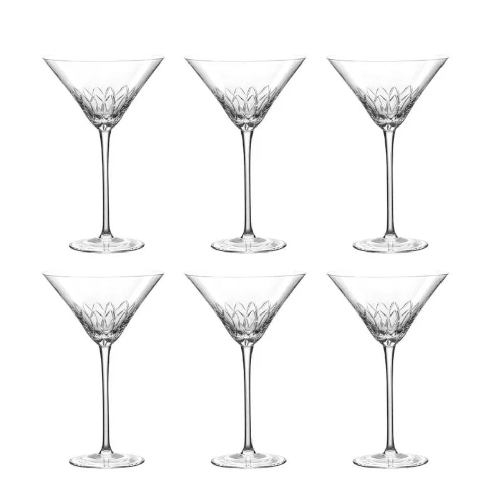 Jogo de Tacas Para Dry Martini Strauss Sommelier Lapidacao 160 320 Ml Jogo de Tacas Para Dry Martini Strauss Sommelier Lapidacao 160 320 Ml