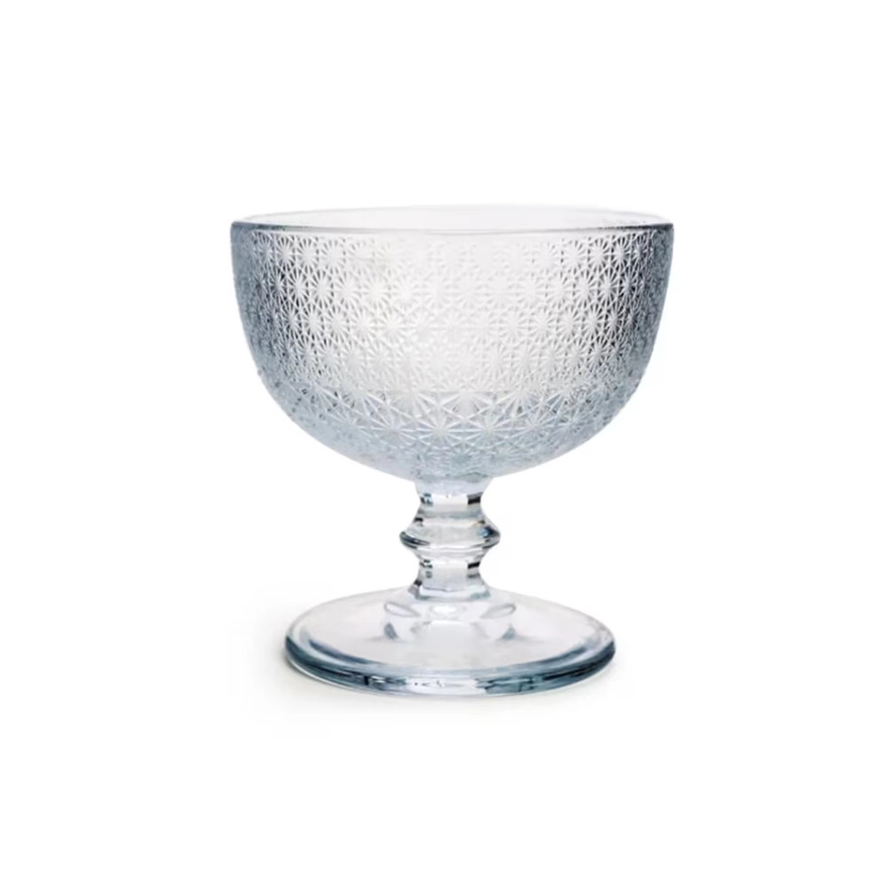 Jogo de Tacas Para Sobremesa Hub.me Com Detalhe Texturizado Transparente 290 Ml - 4 Pecas Jogo de Tacas Para Sobremesa Hub.me Com Detalhe Texturizado Transparente 290 Ml - 4 Pecas