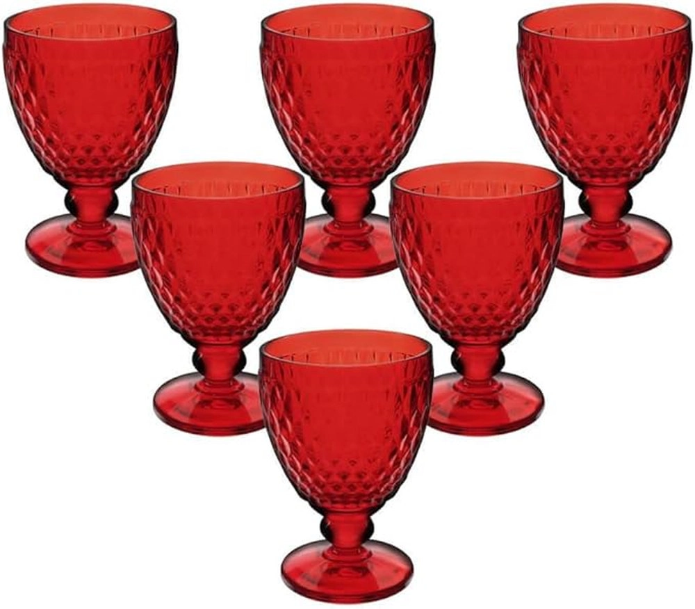 Jogo de Tacas Para Vinho Dynasty Diamond Vermelha 250 Ml - 6 Pecas Jogo de Tacas Para Vinho Dynasty Diamond Vermelha 250 Ml - 6 Pecas