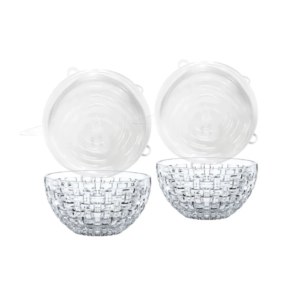 Jogo de Tigelas Com Tampa de Silicone Nachtmann Bossa Nova - 2 Peças