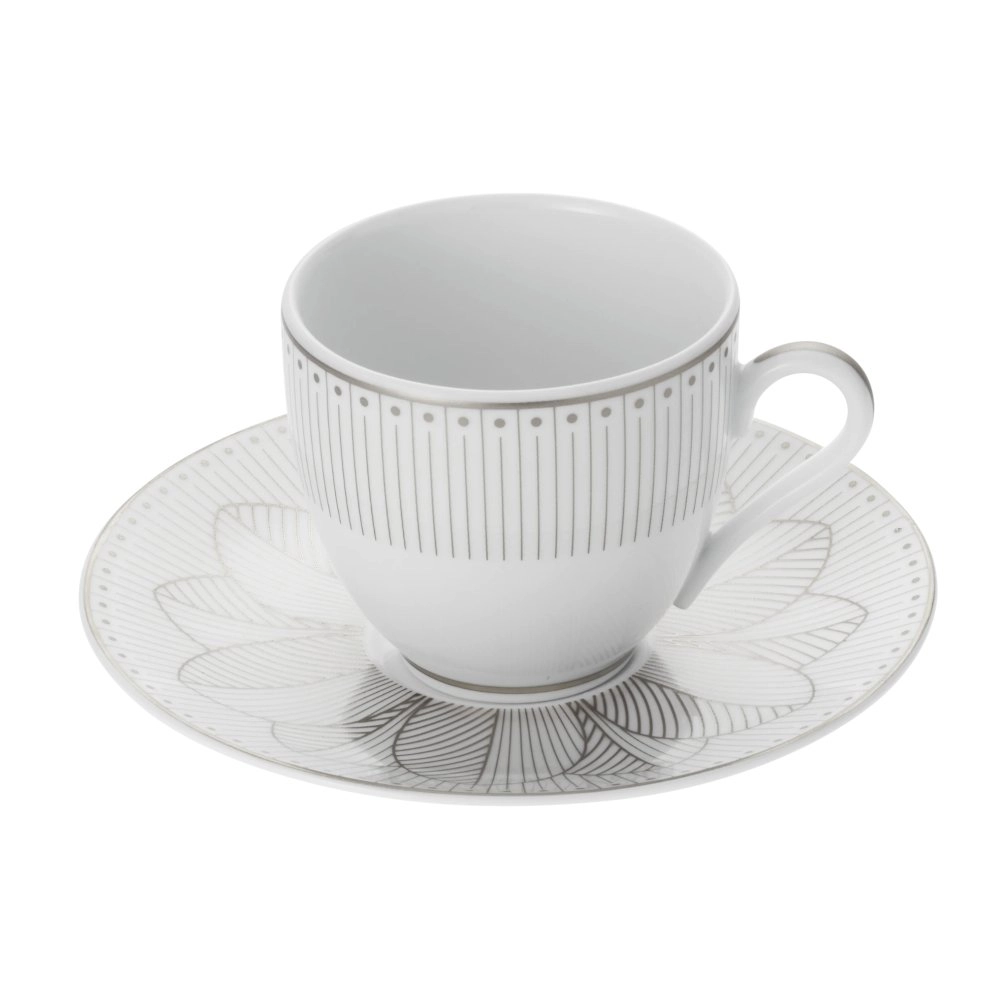 Jogo de Xícaras Para Café Com Pires Malmaison Impériale 100 Ml 2 Peças Jogo de Xícaras Para Café Com Pires Malmaison Impériale 100 Ml 2 Peças