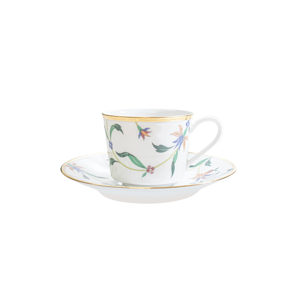 Jogo de Xícaras Para Café Com Pires Noritake Bountiful Garden - 6 Peças