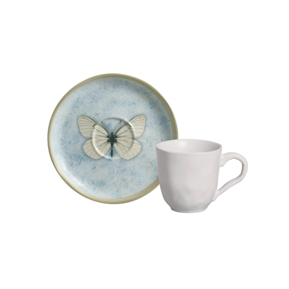 Jogo de Xícaras Para Café Com Pires Porto Brasil Bio Animália 120 Ml - 6 Peças Jogo de Xícaras Para Café Com Pires Porto Brasil Bio Animália 120 Ml - 6 Peças