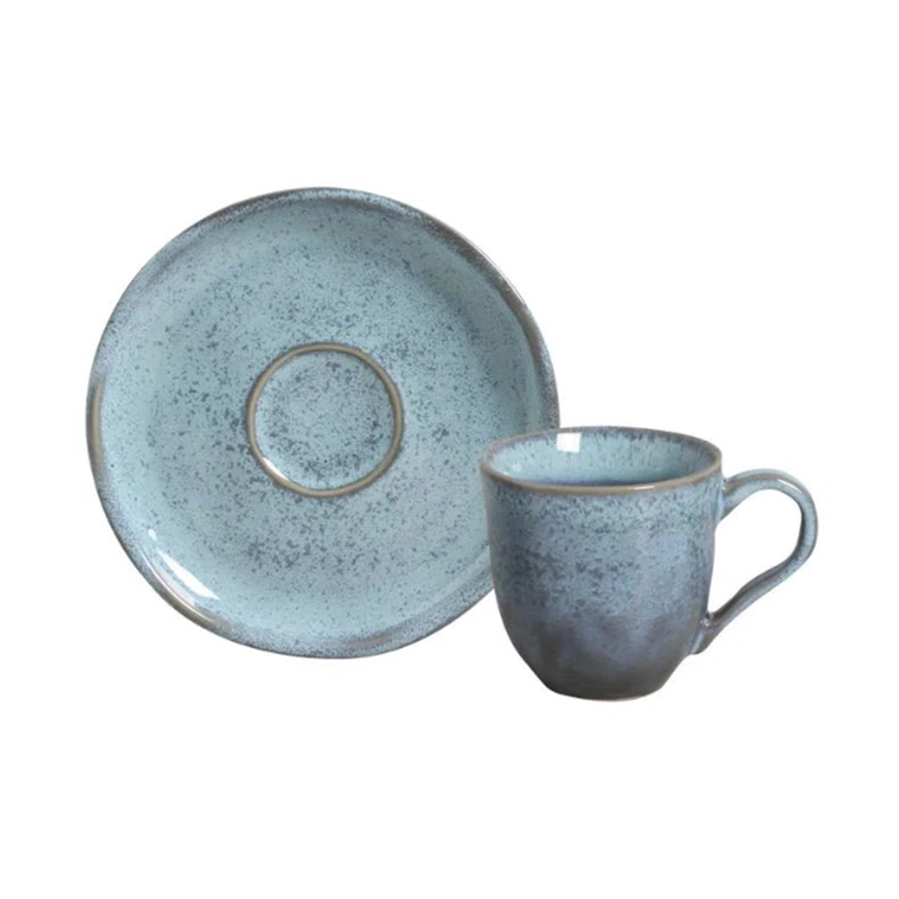 Jogo de Xícaras Para Café Com Pires Porto Brasil Bio Breeze 120 Ml - 6 Peças Jogo de Xícaras Para Café Com Pires Porto Brasil Bio Breeze 120 Ml - 6 Peças