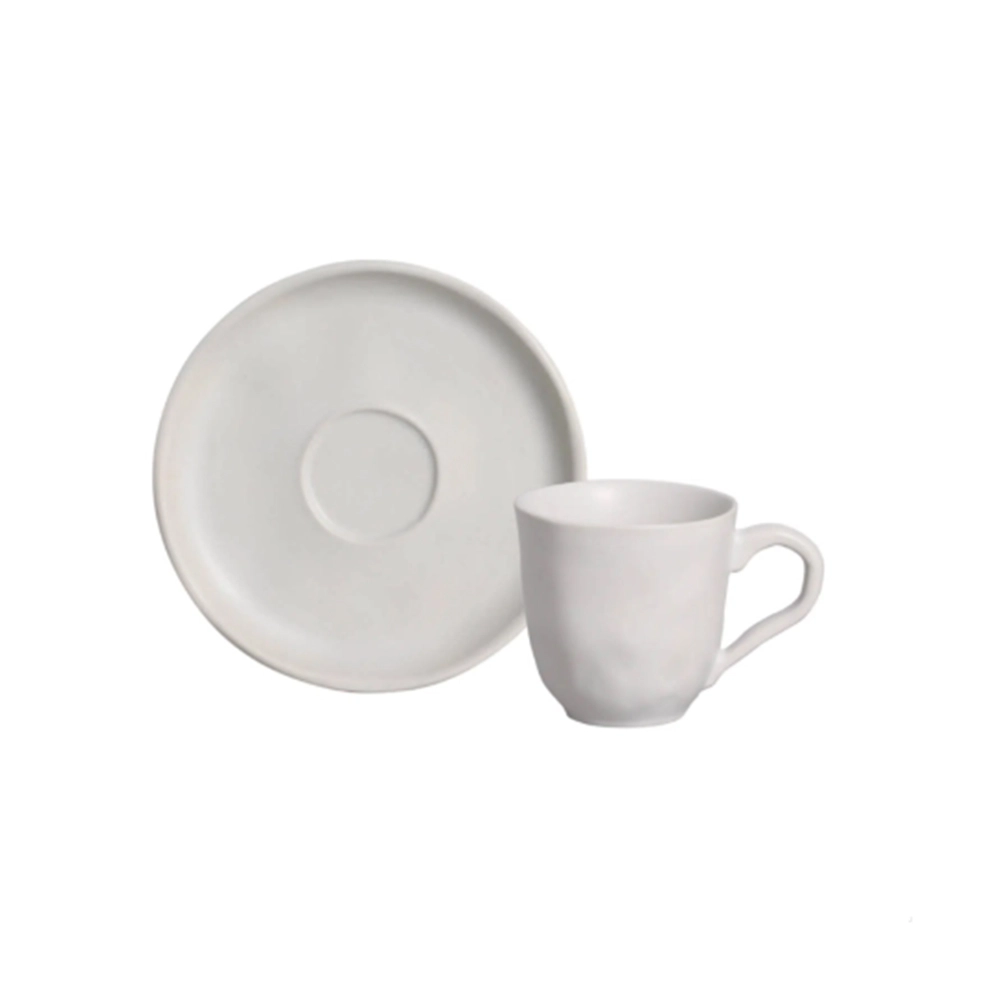 Jogo de Xícaras Para Café Com Pires Porto Brasil Bio Stoneware Vit 120 Ml - 6 Peças Jogo de Xícaras Para Café Com Pires Porto Brasil Bio Stoneware Vit 120 Ml - 6 Peças