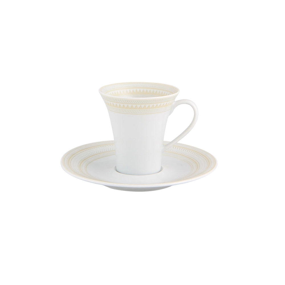 Jogo de Xícaras Para Café Com Pires Vista Alegre Ivory 92 Ml - 4 Peças Jogo de Xícaras Para Café Com Pires Vista Alegre Ivory 92 Ml - 4 Peças