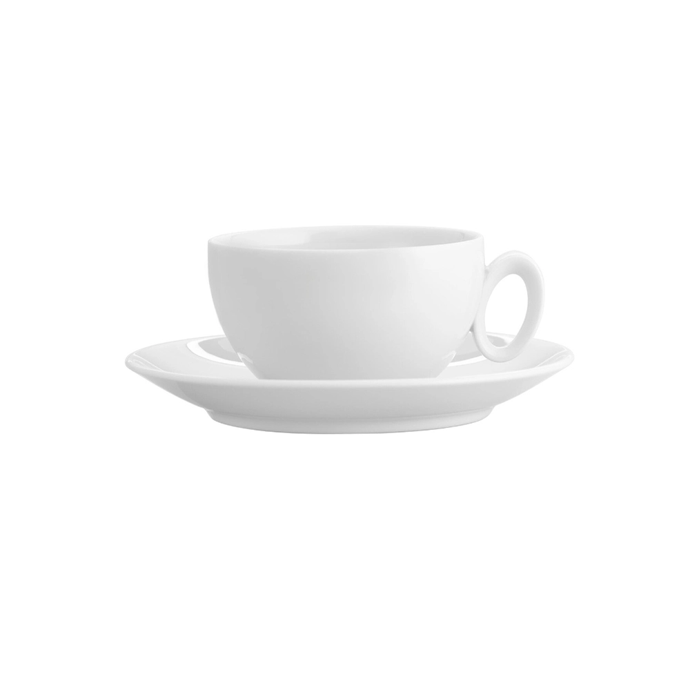 Jogo de Xícaras Para Chá Com Pires Vista Alegre Broadway White 241 Ml - 4 Peças