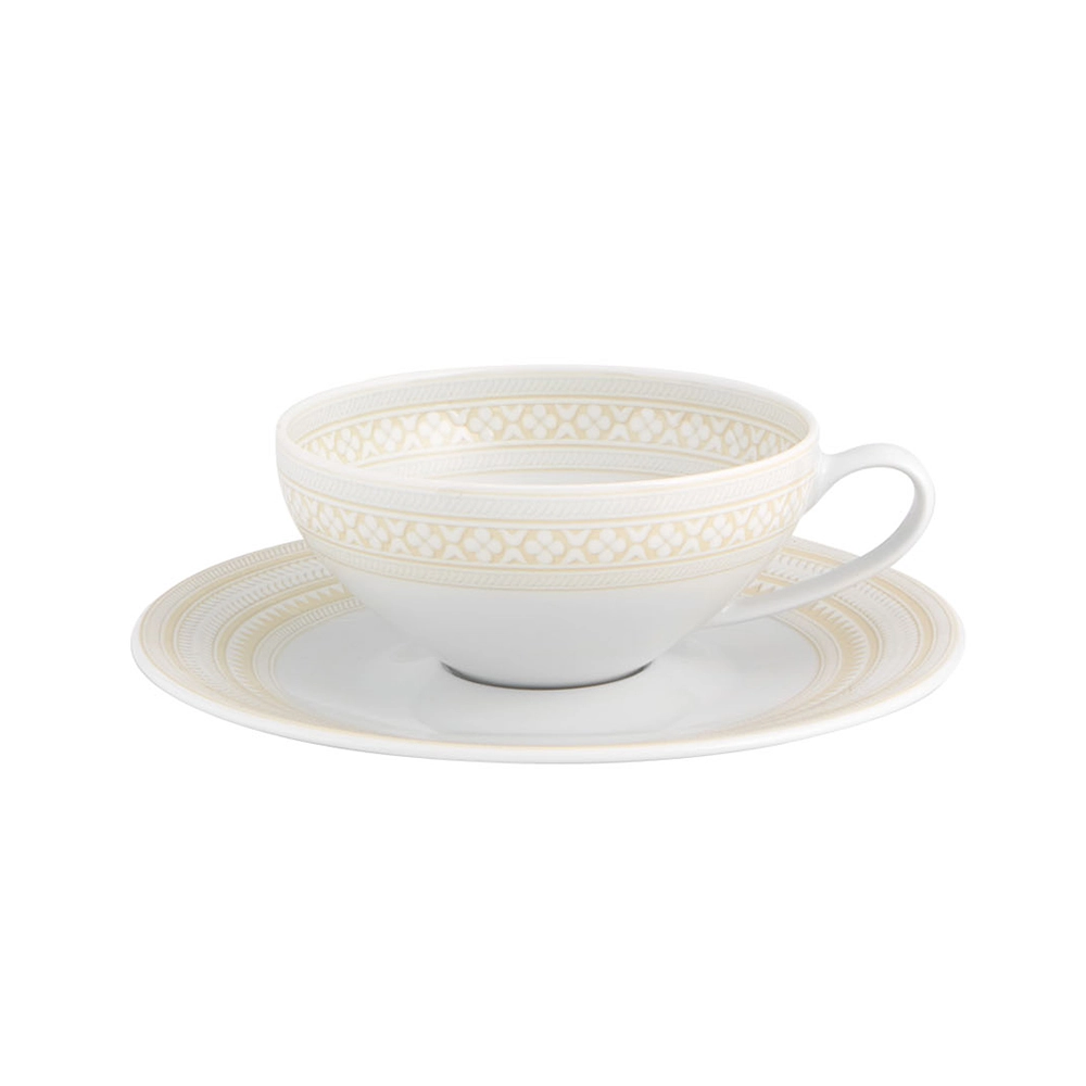 Jogo de Xícaras Para Chá Com Pires Vista Alegre Ivory 231 Ml - 4 Peças Jogo de Xícaras Para Chá Com Pires Vista Alegre Ivory 231 Ml - 4 Peças