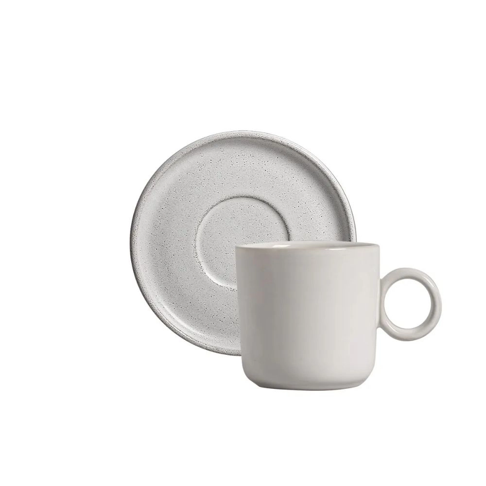 Jogo de Xicaras de Cha Porto Brasil Basic Snow - 6 Pecas Jogo de Xicaras de Cha Porto Brasil Basic Snow - 6 Pecas