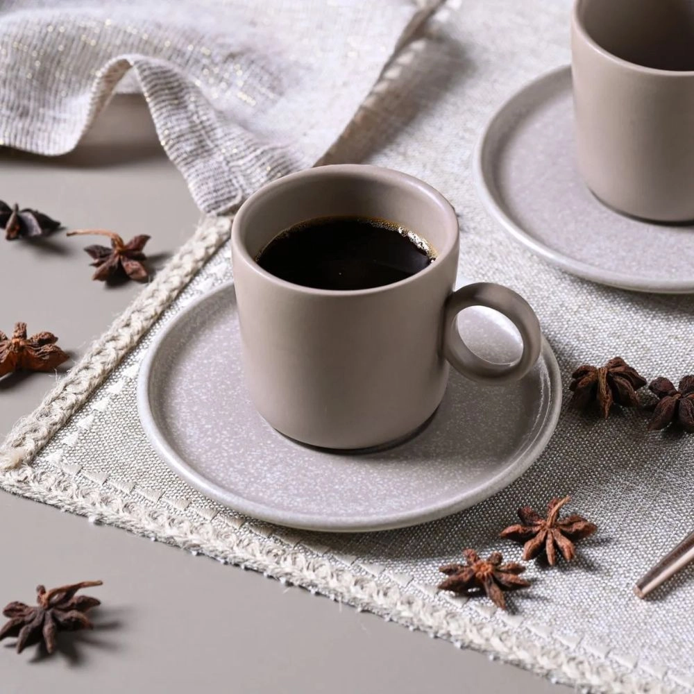 Jogo de Xicaras de Cha Porto Brasil Sandy - 6 Pecas Jogo de Xicaras de Cha Porto Brasil Sandy - 6 Pecas